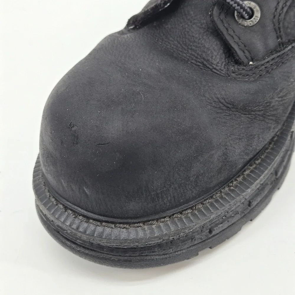 Wolverine Raider II Waterproof Steel Toe Work Boot‎ 12M Black Leather Utility